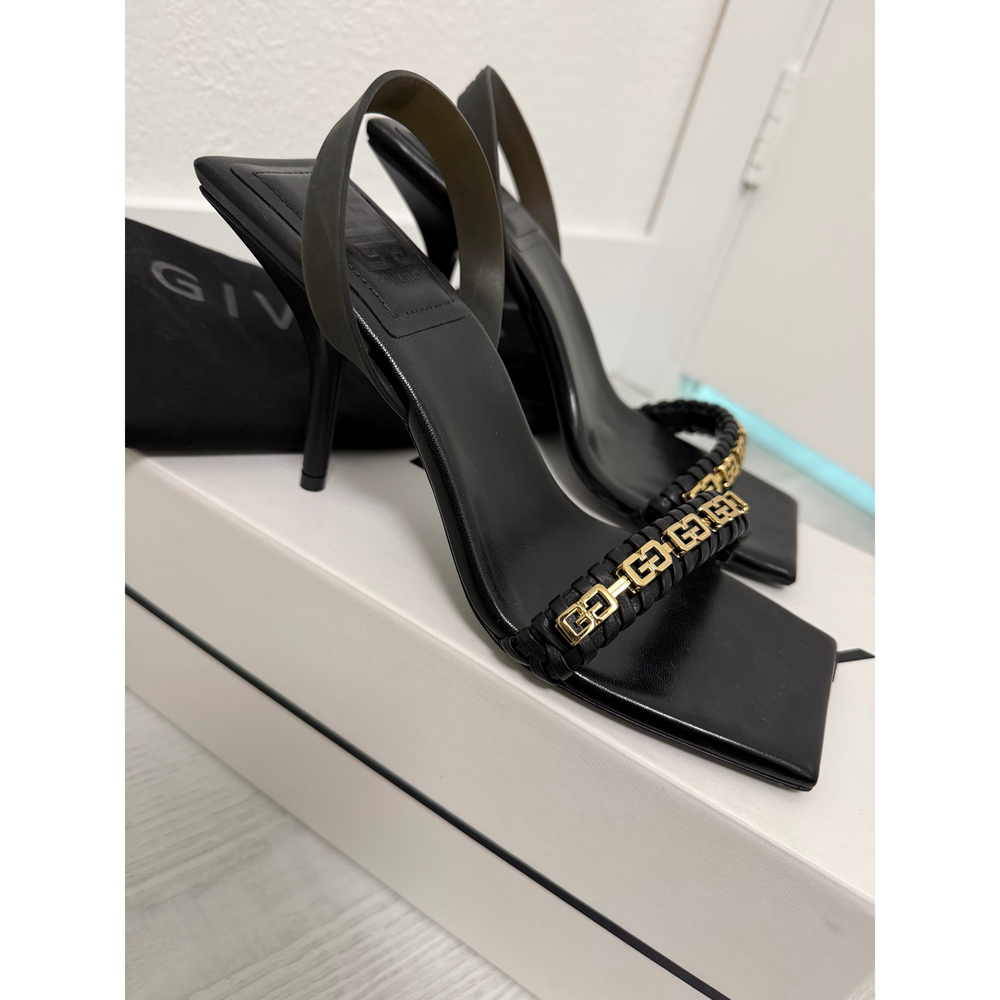 Givenchy 4G Chain Slingback Sandal Black 38 - Picture 2 of 6